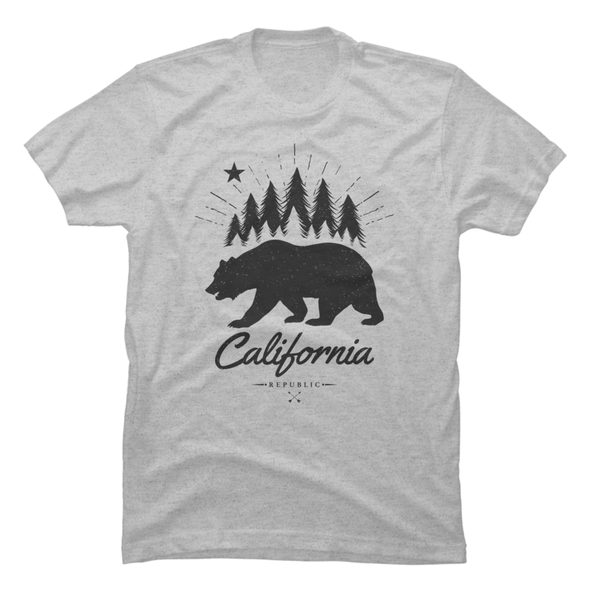 california bear flag t shirt